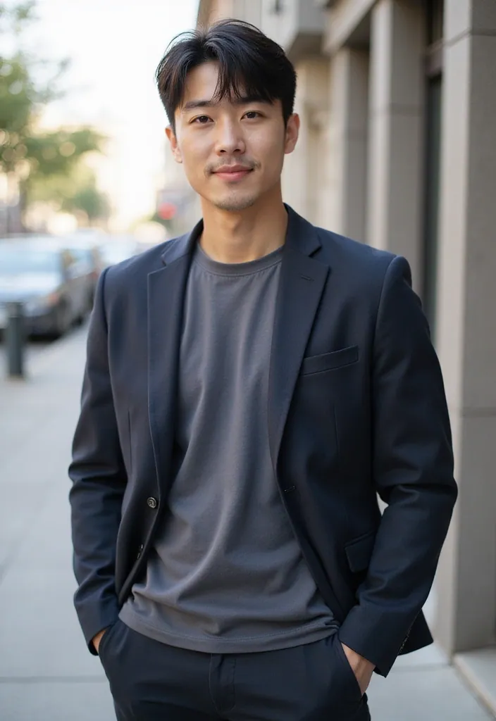 29+ Must-Try Korean Men Hairstyles for a Fashion-Forward Look! - 12. The Caesar Cut