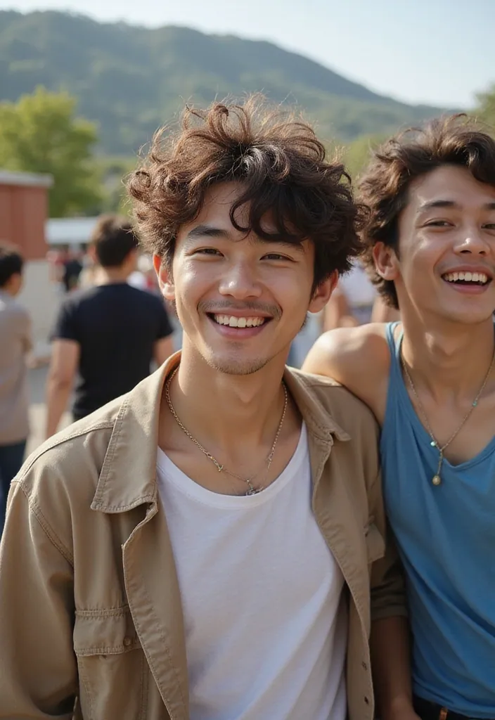 29+ Must-Try Korean Men Hairstyles for a Fashion-Forward Look! - 7. Curly Top
