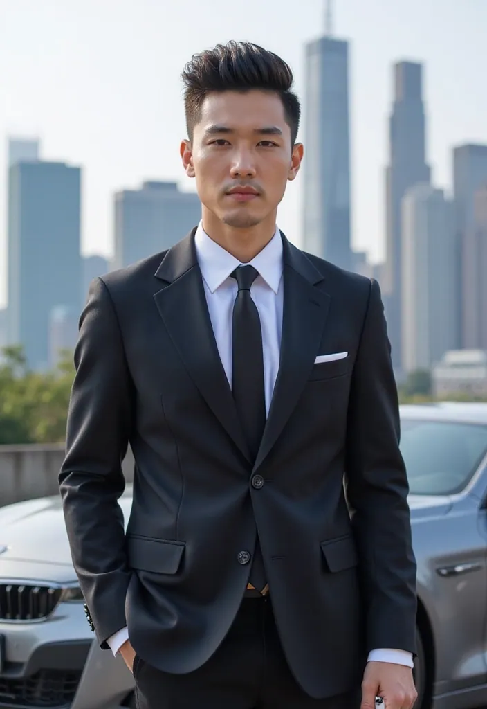 29+ Must-Try Korean Men Hairstyles for a Fashion-Forward Look! - 4. Modern Pompadour