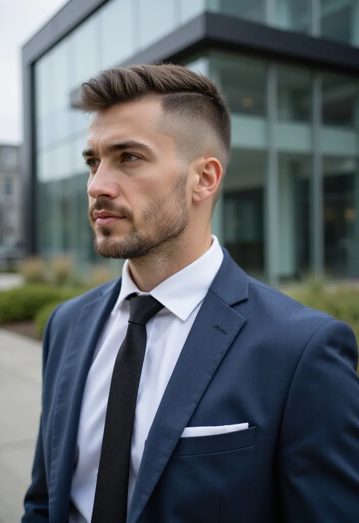 21 Popular Crew Cuts That Will Make Heads Turn (Especially #9!) - 14. The Angular Crew Cut