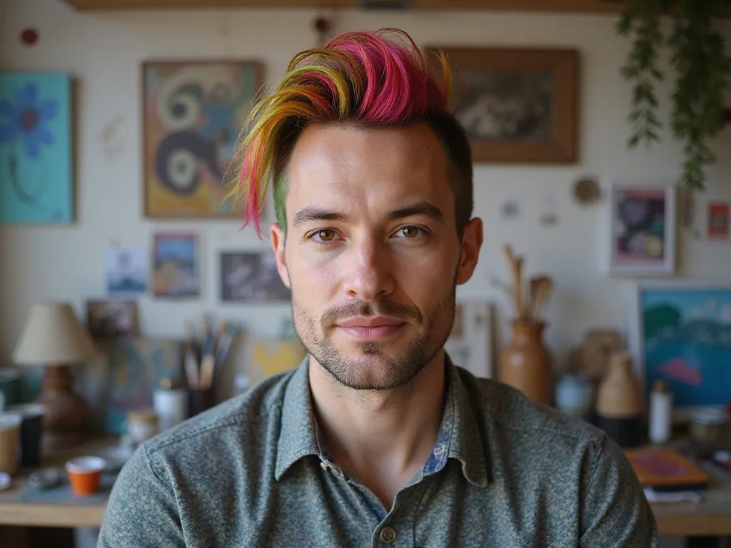 25 Popular Flow Hairstyles for Men That Will Make You Stand Out (Check Out #3!) - 21. The Artistic Flow