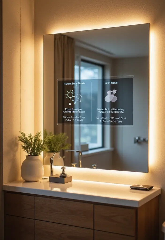 22 Smart Bathroom Trends for 2025 That Will Change How You Live! - 4. Smart Mirrors