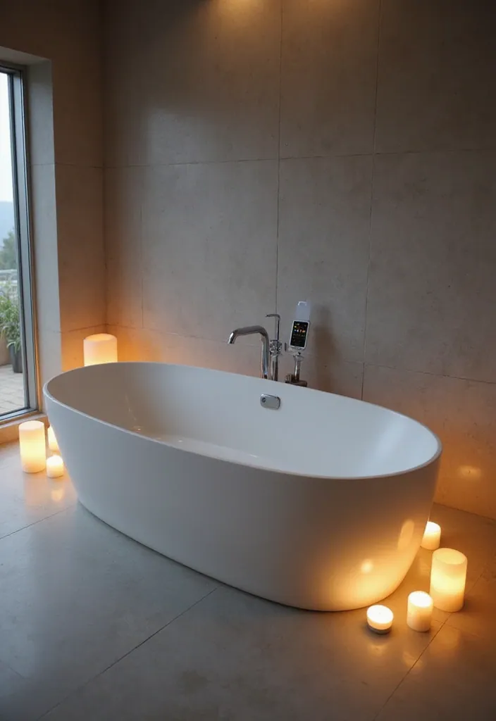 22 Smart Bathroom Trends for 2025 That Will Change How You Live! - 12. Smart Bath Tubs