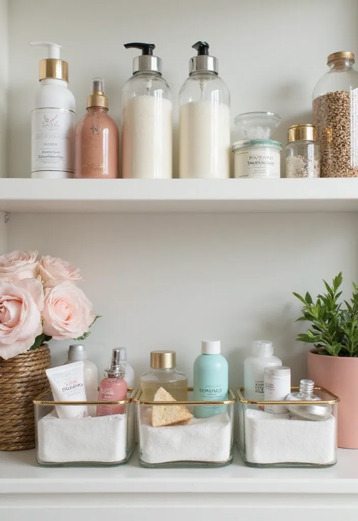 18 Stylish Storage Ideas for Compact Bathrooms That'll Change Your Life! - 13. Clear Storage Solutions