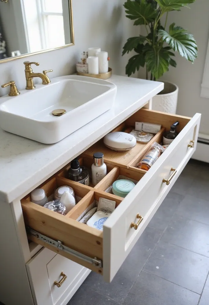 18 Stylish Storage Ideas for Compact Bathrooms That'll Change Your Life! - 16. Drawer Dividers