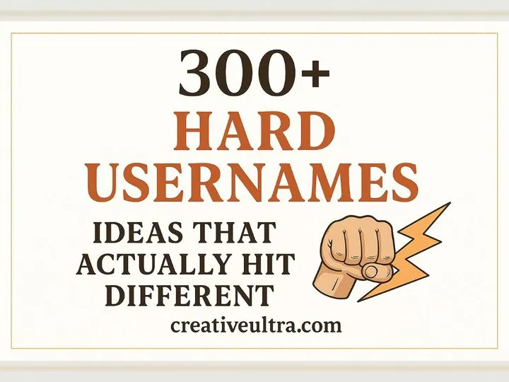 300+ Hard Usernames Ideas That Actually Hit Different
